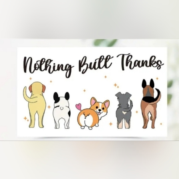 Funny Dog Cartoon Thank You Cards Pk Of 50 - Picture 3 of 3